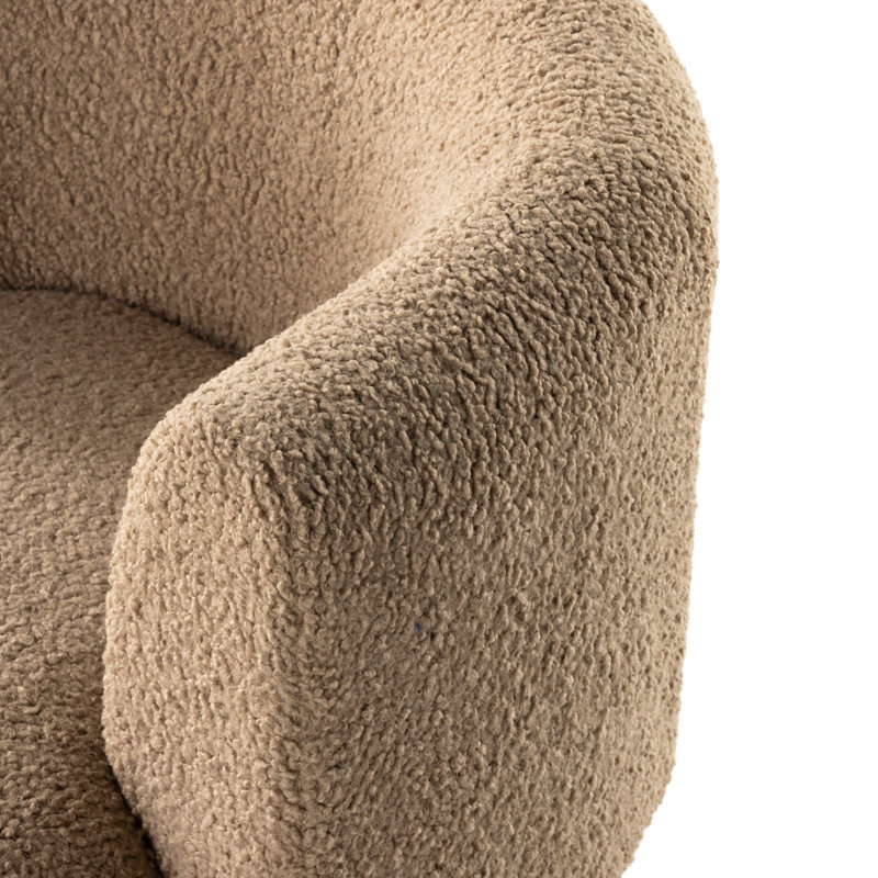 Centrale Tybalt Swivel Chair - Sheepskin Camel, Sheepskin Camel