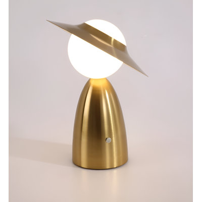 Lady Silhouette Gold Desk Lamp -Wireless Led Creative Hat Cap Lady Table Lamp