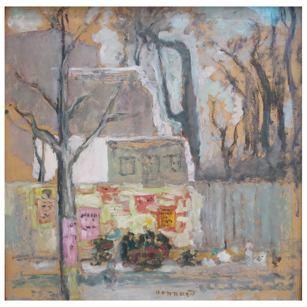 Gerahmtes Leinwandbild Un Coin De Paris von Pierre Bonnard