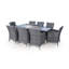 Parrish 8 - Person Patio Dining Set Rectangular Table with Cushions Included-1641773710-1641773711