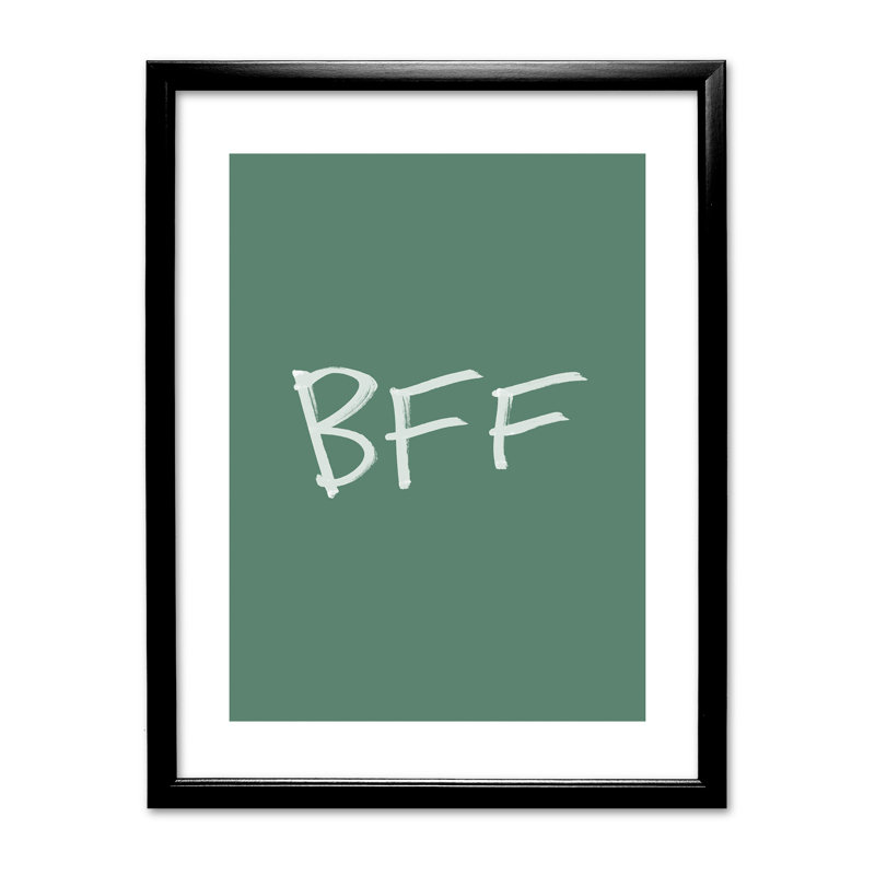 Single Picture Frame Print, Black
