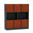 Black/Orange