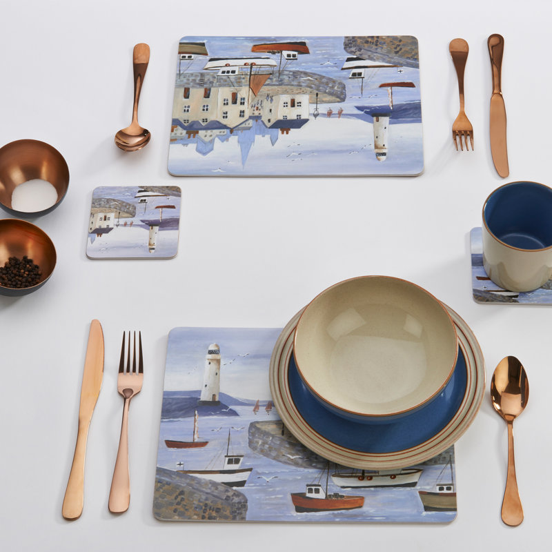 Set of 6 Coastal Lighthouse Coasters