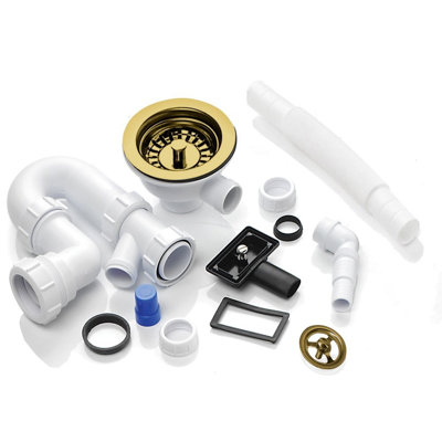  RAK Rangemaster 1.0 Bowl Waste & Plumbing Kit With Overflow For Kitchen Sinks