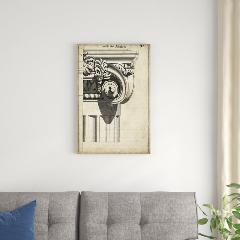 Composition architecturale III, H 30 po x l 20 po x P 1,25 po