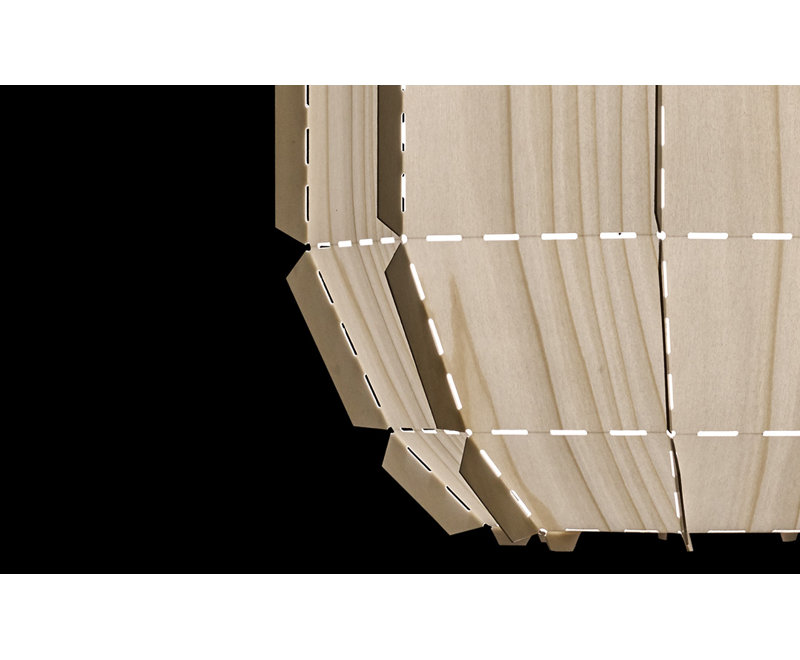 Stitches 1 - Light Pendant, Ivory White, E26/Medium (Standard)