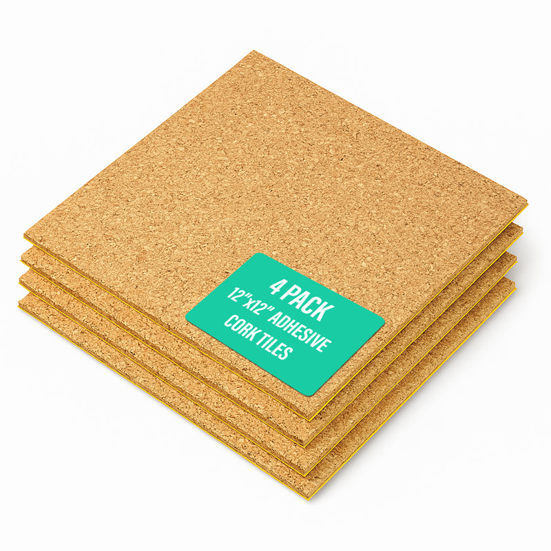 Carreau naturel 12 x 12, 5 mm (3/16 po d'épaisseur), auto-adhésif - paquet de 4