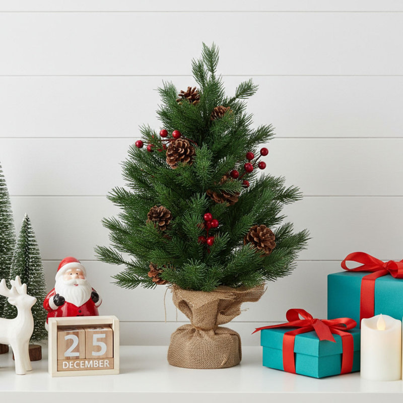 1.87' H Artificial Pine Christmas Tree