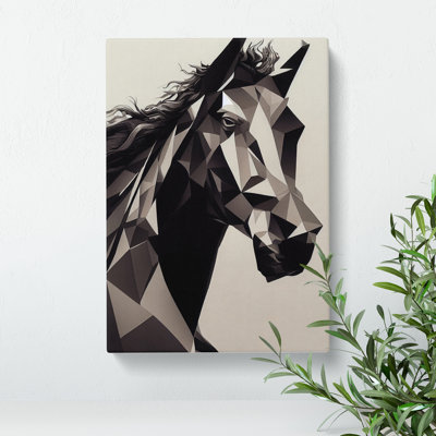Abstract Horse No.6 - Wrapped Canvas