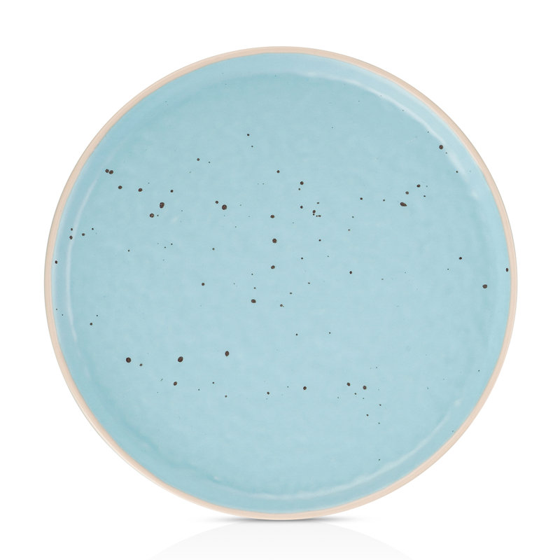 Stone Lain Elena 4-Piece Dinner Plate Set Stoneware, Blue