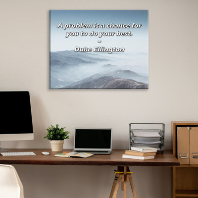 Artsy Quote By Duke Ellington Gallery Wrapped Canvas