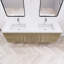 Ensemble de meuble-lavabo double mural 70,5 "Bensley-435992573