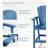 HDPE Tall Adirondack Chair Set with Removable Double Trays (Set of 2)-565456612
