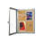 Small Enclosed Cork Bulletin Board w/ Lock & Key