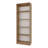 Natural Oak And White 5-Shelf Bookcase With Open Storage-1778205210
