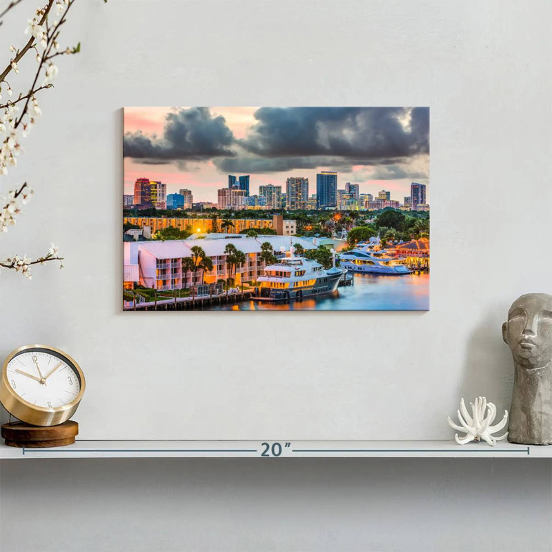 Fort Lauderdale City, 8" H x 12" W