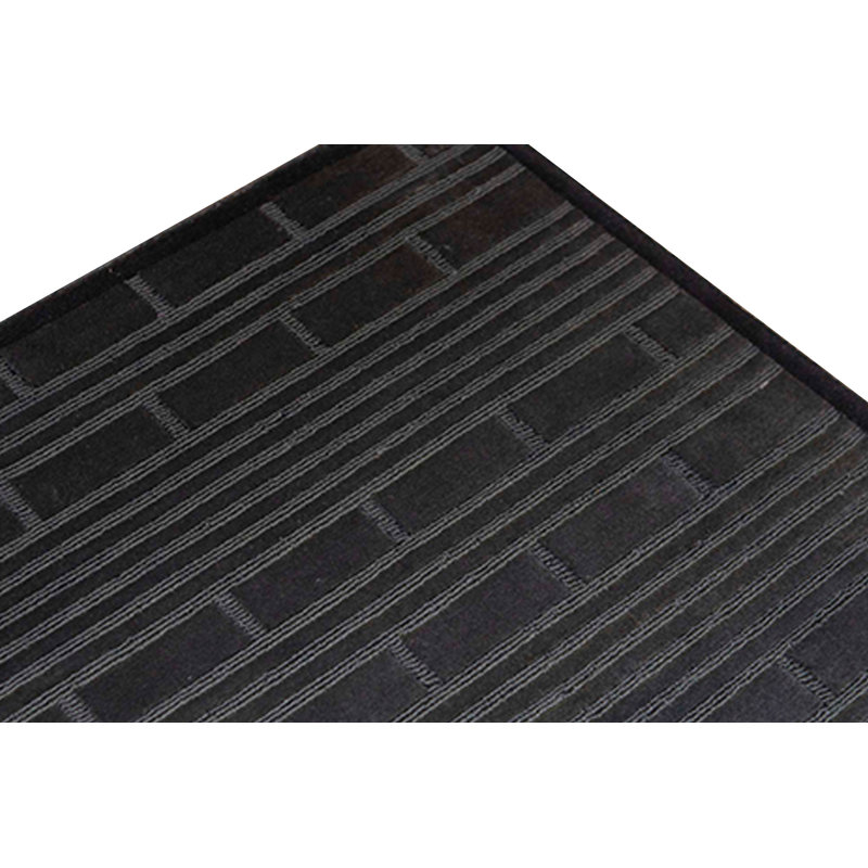 Tapis noir de haute qualité noué à la main