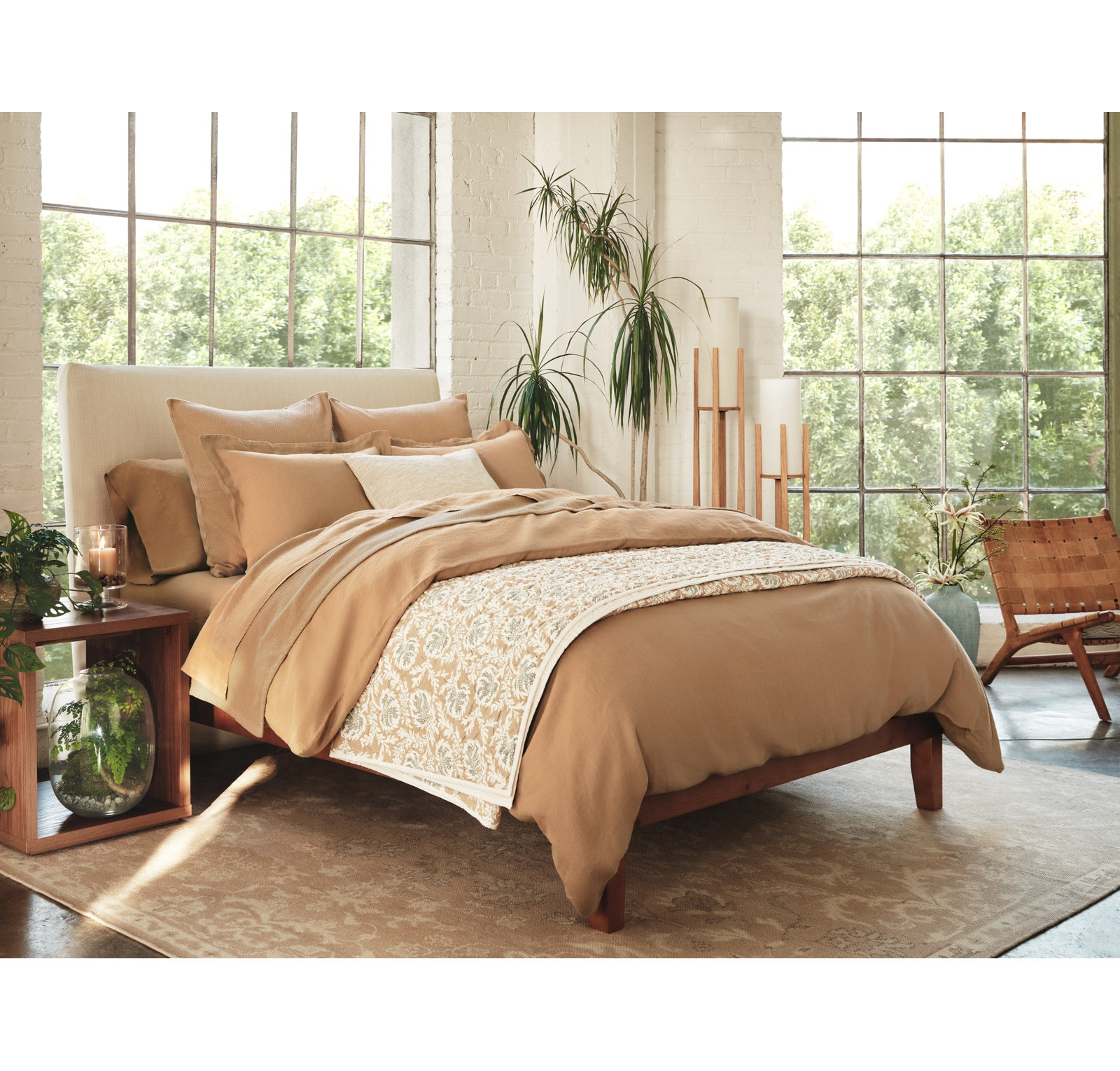 Organic Relaxed Linen Linen Duvet Cover, Full/Queen Duvet Cover, Doe