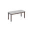 Ensemble de salle à manger en bois 6 pièces avec table rectangulaire, 4 chaises rembourrées et banc pour des repas et des réunions de famille confortables-281252229