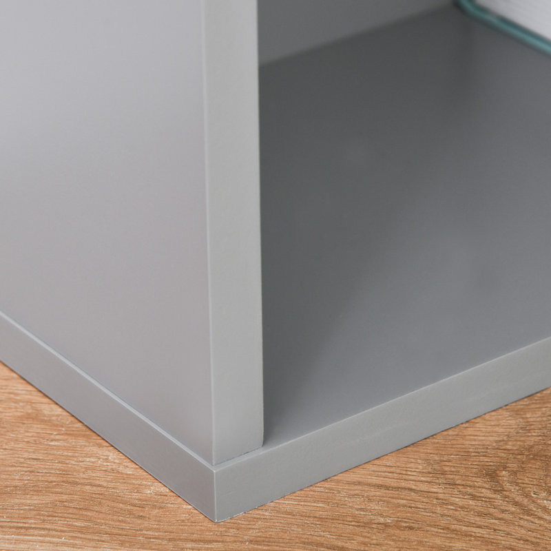 Fold-out Convertible Writing Table Wall Mount Desk, Grey