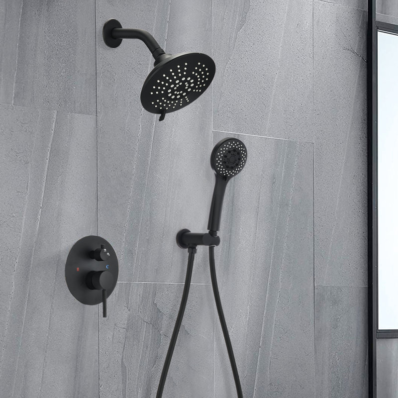 Système de douche avec valve brute