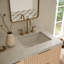 Meuble-lavabo double rectangulaire 60 po avec comptoir à quartz blanc Carrare Mullin-886933505-886933506