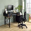 Bureau d'ordinateur avec tiroirs de rangement et plateau à clavier pour un espace de travail efficace-178729079