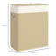 100L Double Laundry Basket with Lid and Rope Handles, Bamboo Laundry Hamper with Removable Liner for Bathroom Bedroom-131583275