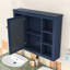 Armoire à pharmacie murale avec porte miroir réfléchissante et tablettes pour le rangement de la salle de bain-1626697175