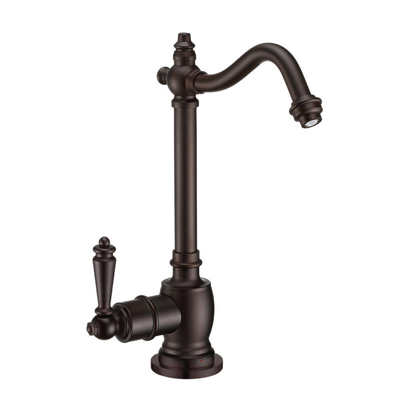 Whitehaus Point of Use Instant Hot Water Drinking Faucet With Traditional Spout, Oil Rubbed Bronze