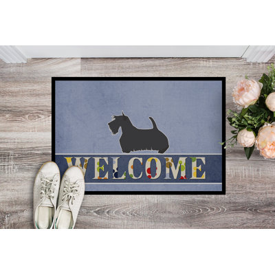 Tapis d'entrée antidérapant Scottish Terrier