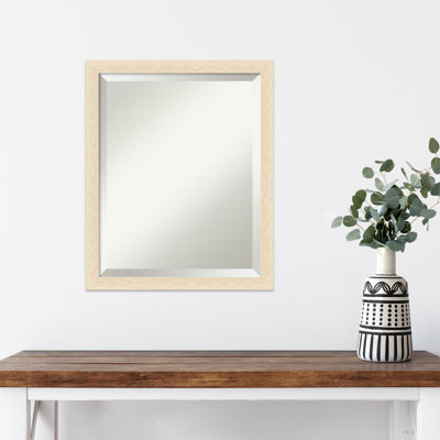 Jobina Solid Wood Rectangle Wall Mirror
