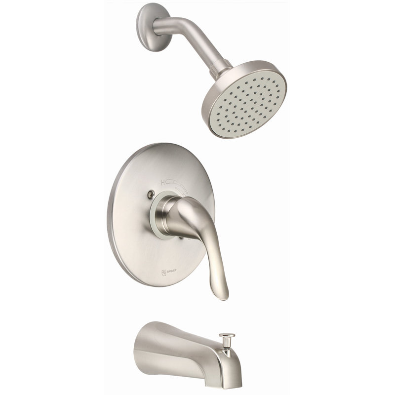 Castille Diverter Complete Shower System, Brushed Nickel