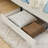 Full Size Beige Upholstered Platform Bed With 2 Storage Drawers, Convertible Velvet For Modern Bedroom Aesthetics And Comfort Bed, Drawers Flexible Use In Small Homes-556837678