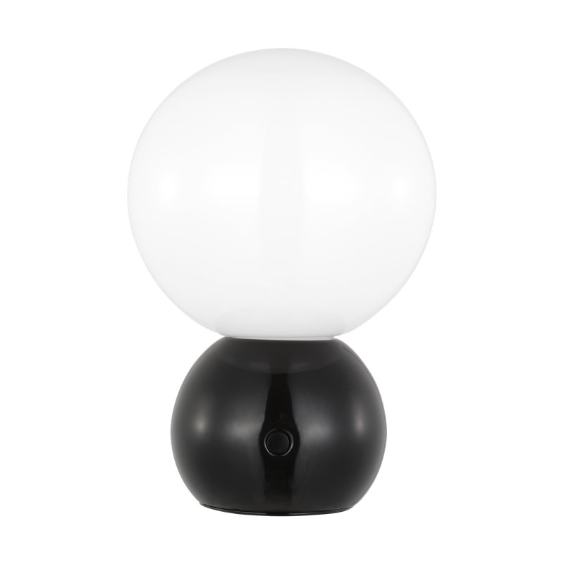 Suki Metal USB Table Lamp, Gloss Black