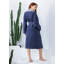 Peignoir 100% coton en ratine avec poches-74494314-74494317