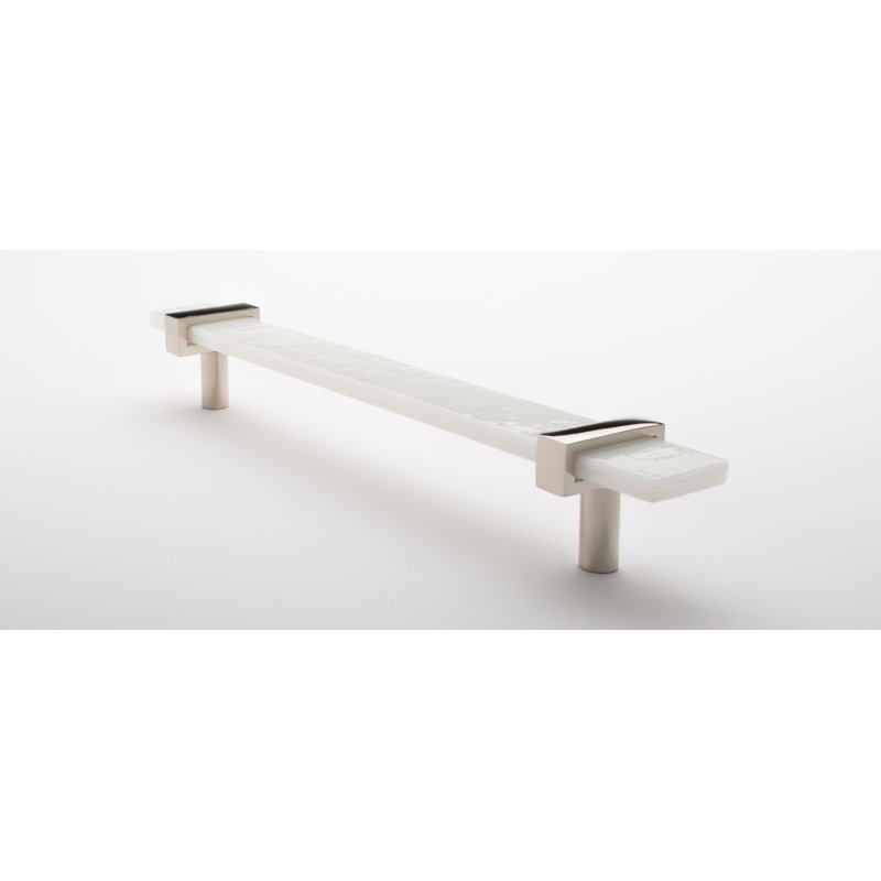 Adjustable 9" Length Bar Pull, Satin Brass/Black, 9"