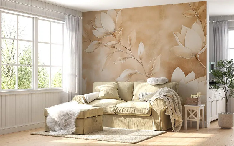 Doux harmonie magnolia, L 108 po x l 192 po