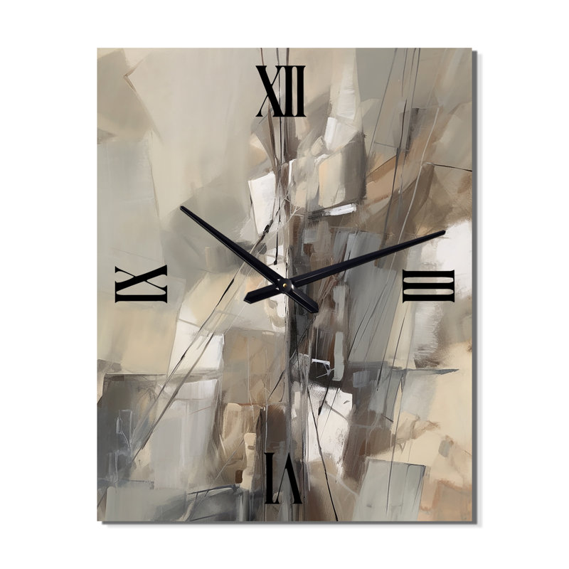 Jannelly - Horloge murale abstraite, H 32 po x l 24 po x P 1 po