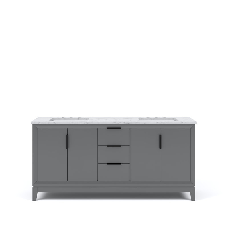 Elizabeth 72'' W Double Vanity, Cashmere Gray