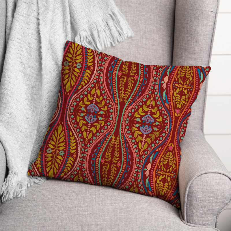 Housse et insert de coussin extérieur Adelman, Rouge
