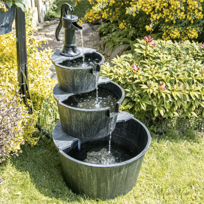 Outdoor Acrylic Weather Resistant Cascade Fountain