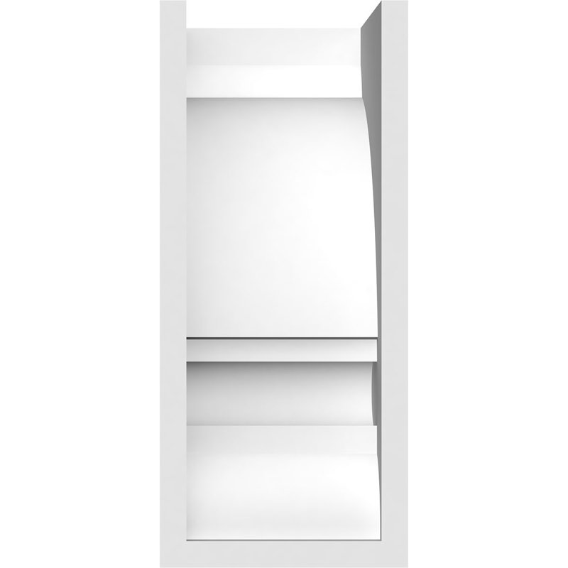 Corbeau en PVC standard de qualité architecturale Diane, H 6 po x l 3 po x P 6 po