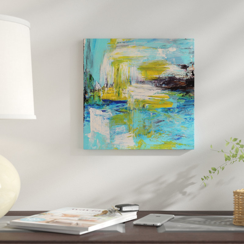 « summer après-midi », impression sur toile, H 26 po x l 26 po x P 1,5 po, Pas de tapis, Toile tendue