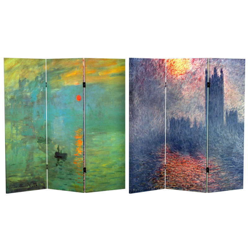 Cloison en toile Art impressionniste Plante Monet, H 48 po x l 47,25 po x P 1 po