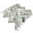 Jade Green Marble 1" × 3" Herringbone Polished Mosaic Wall & Floor Tile
