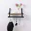 Seamans Bracket Shelf with Towel Bar