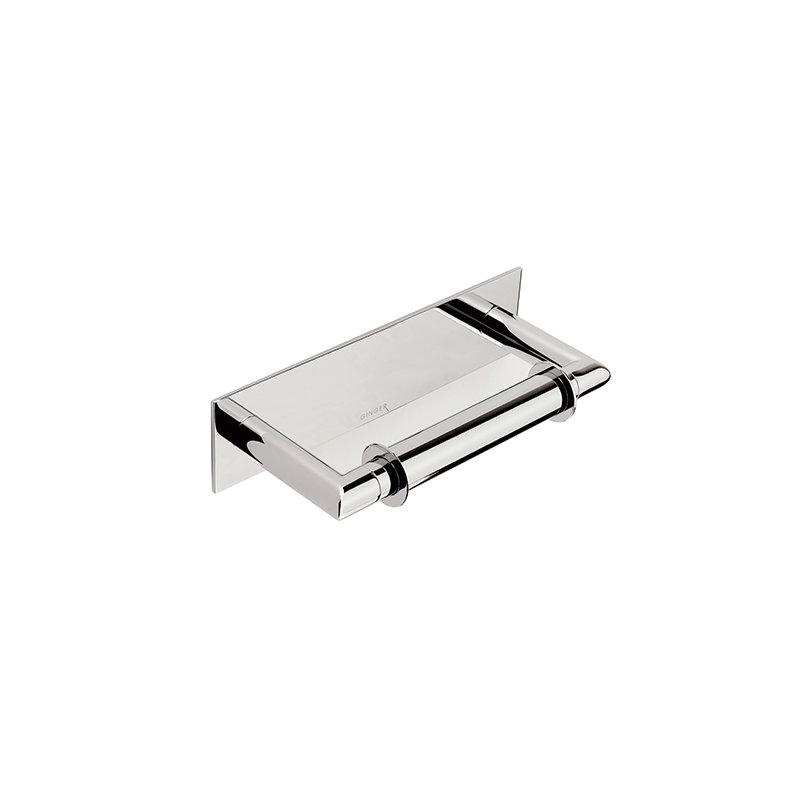 Surface Double Post Toilet Paper Holder, Polished Chrome
