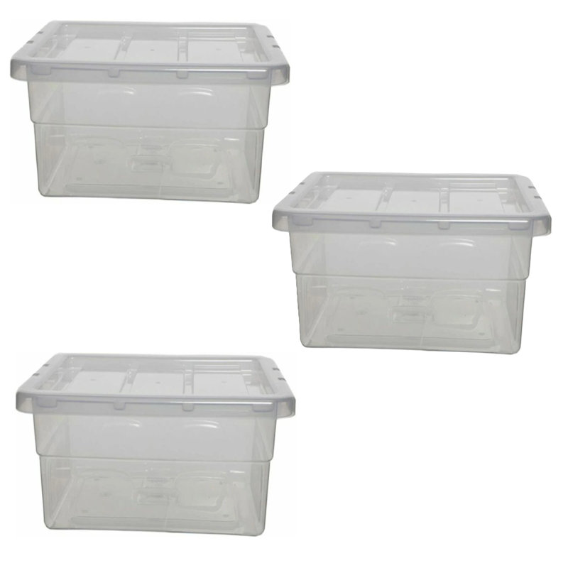 Whitefurze Plastic Storage Tub & Tote
