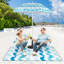4 Pieces Colorful Beach Umbrella Set Portable Outdoor Parasol W/ Carrying Bag